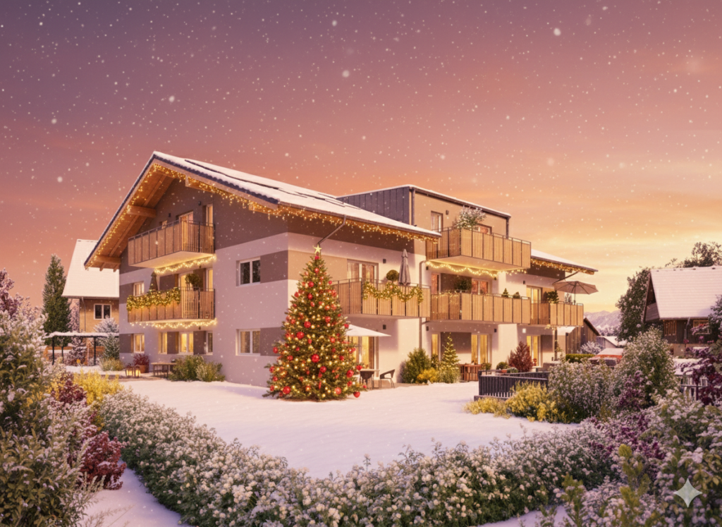 Weihnachtspause bei WeiserLeben: Rückblick auf ein erfolgreiches Baujahr, Übergabe eines Projekts, Baustart eines weiteren und Ausblick auf das nächste Vorhaben.