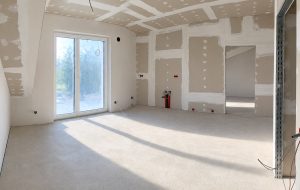 Verputze Baustelle